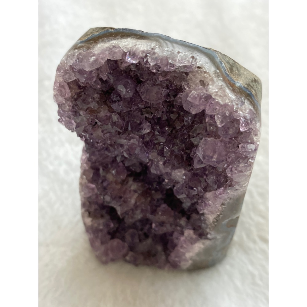 異象晶鎮 辦公室桌擺小物 步步高升帶碧璽共生礦 橘藍千層瑪瑙邊-細節圖10