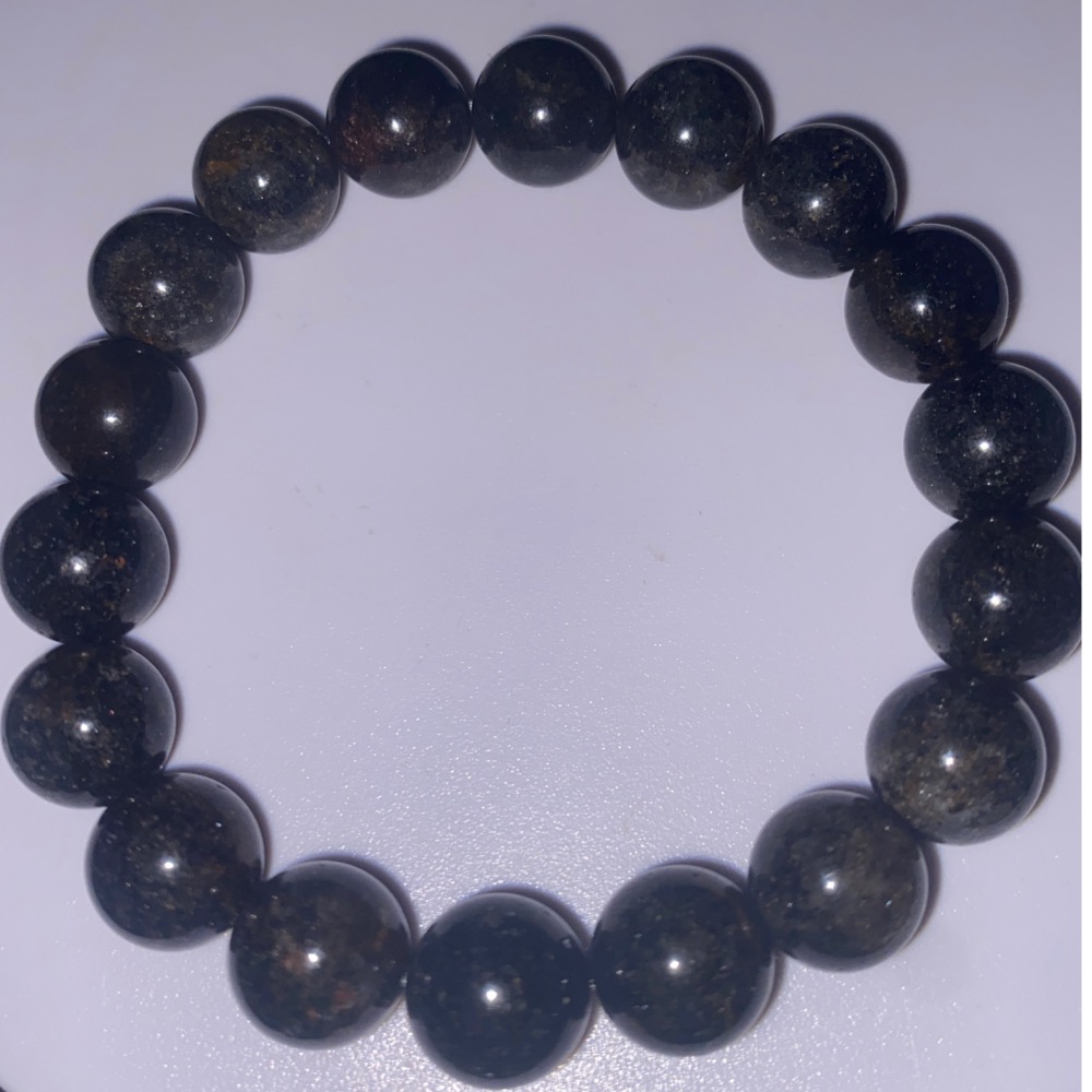 天然滿礦 黑幽靈手環 火山泥水晶寶物-細節圖2