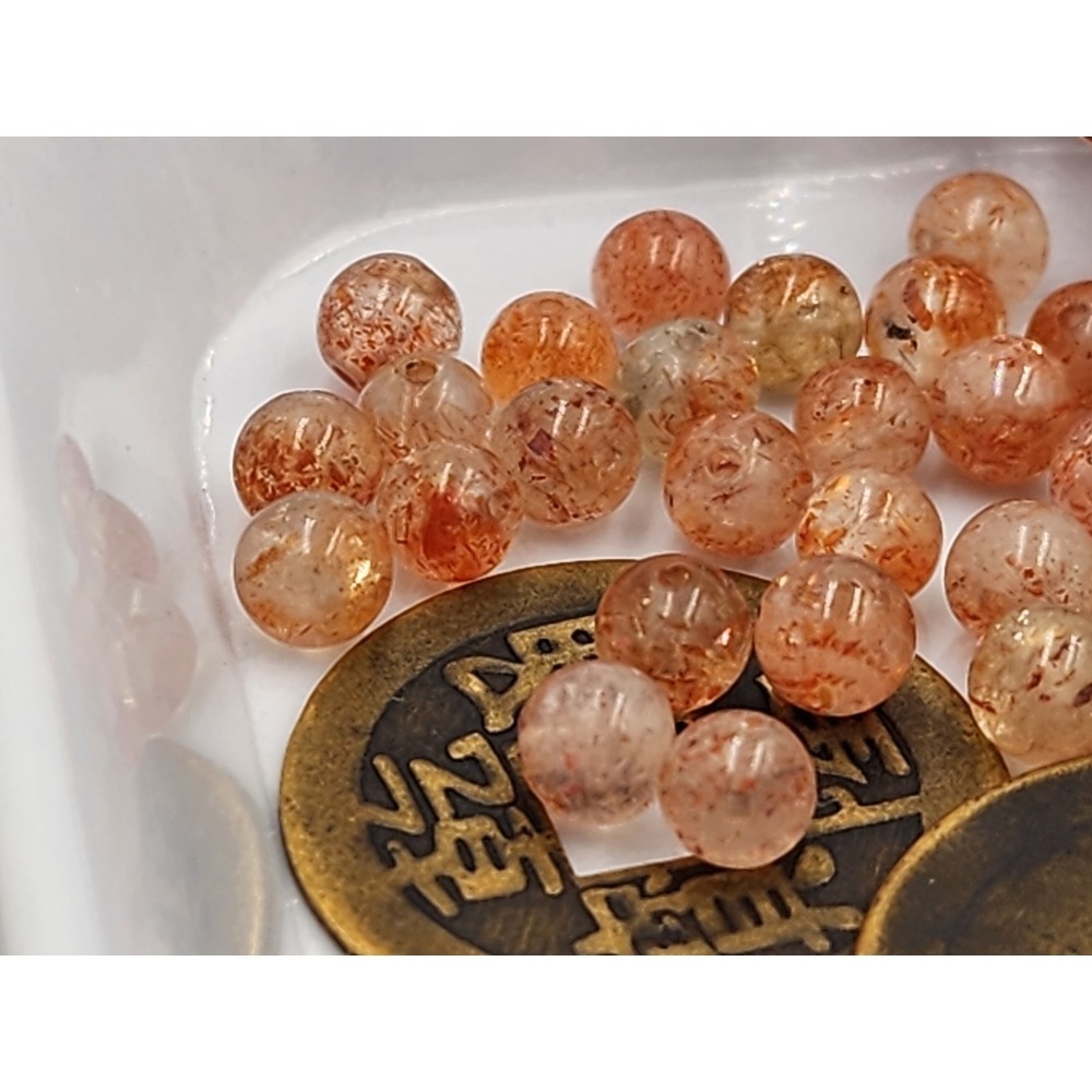 💗媛綺工作坊💗 阿魯沙水晶/5顆 直孔珠 5咪 台灣出貨 散珠 水晶 礦石 純天然水晶-細節圖2