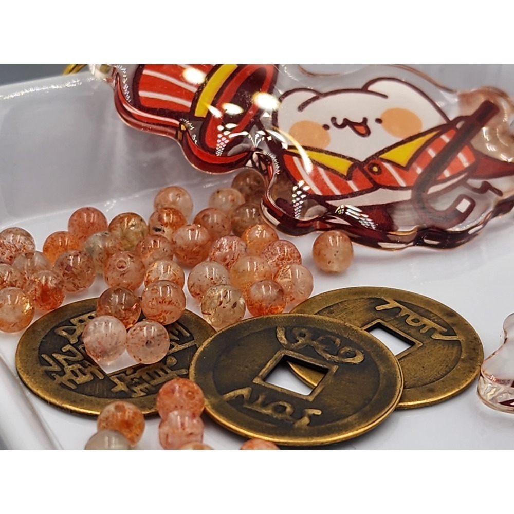 💗媛綺工作坊💗 阿魯沙水晶/5顆 直孔珠 5咪 台灣出貨 散珠 水晶 礦石 純天然水晶-細節圖3