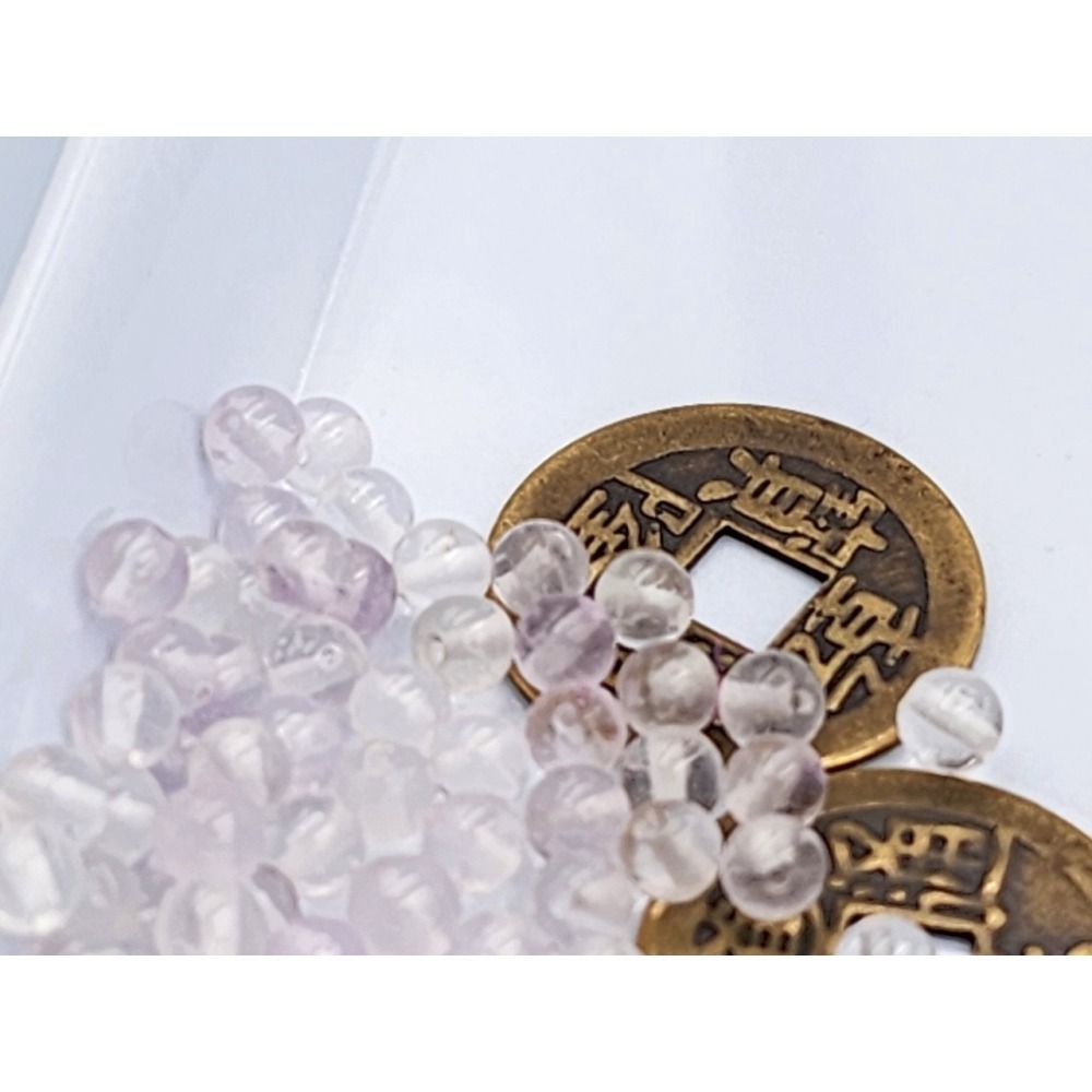 💗媛綺工作坊💗 薰衣草紫水晶10顆 直孔珠 4.5咪 台灣出貨 散珠 水晶 礦石 純天然水晶-細節圖3