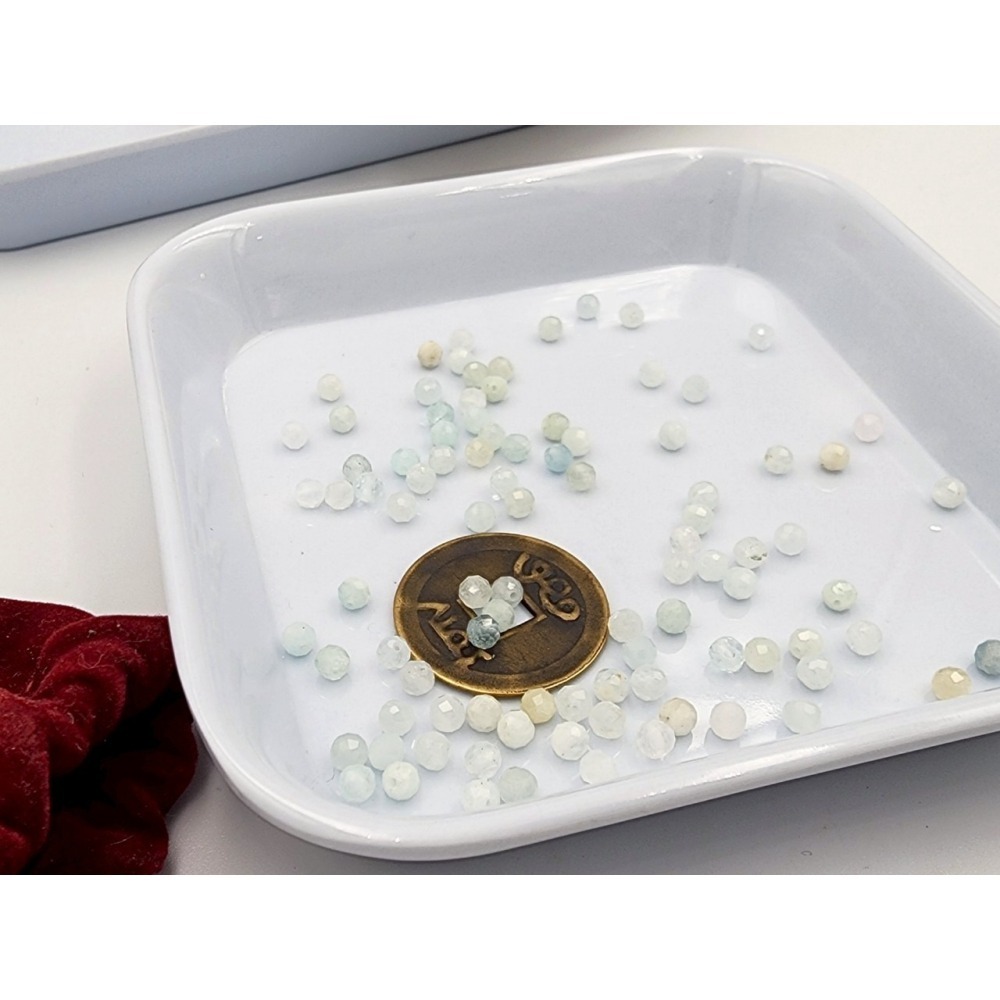 💗媛綺工作坊💗 摩根石鑽切珠/10顆 直孔珠 3.5咪 台灣出貨 散珠 水晶 礦石 純天然水晶-細節圖2