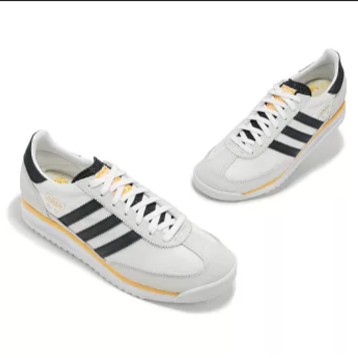 男鞋 adidas SL 72 RS 三葉草 米白 黑橘 麂皮 復古 休閒鞋 - IH4823-細節圖3