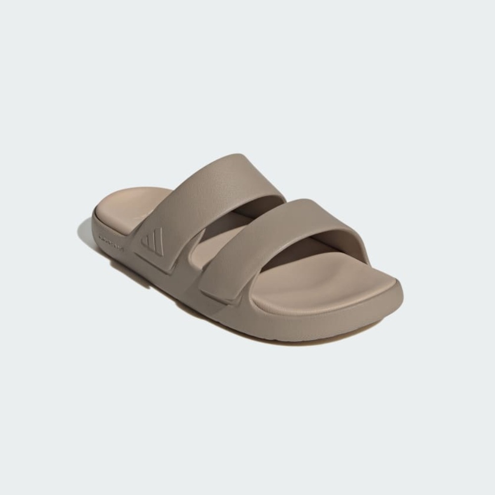 男款 adidas ZNSORY SANDAL 涼拖鞋 卡其 - JI1857-細節圖2