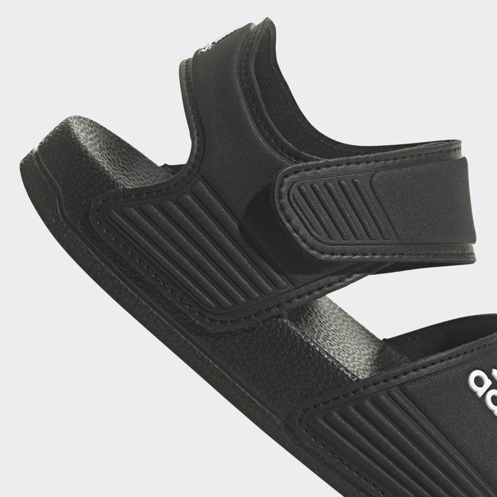 童鞋 adidas ADILETTE 運動涼鞋 黑 - GW0344-細節圖6