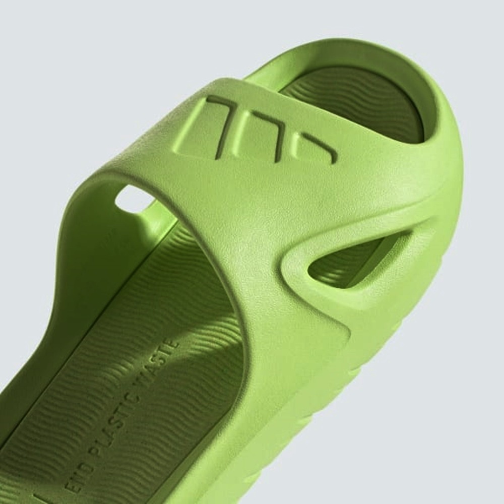 男女款 adidas Adicane Slide 運動休閒 夏日海灘泳池 舒適耐穿 螢光色 - IF6038-細節圖6