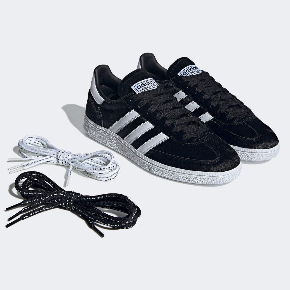 女款 adidas Handball Spezial 三葉草 經典 休閒鞋 德訓鞋 黑白 - IH9983-細節圖7