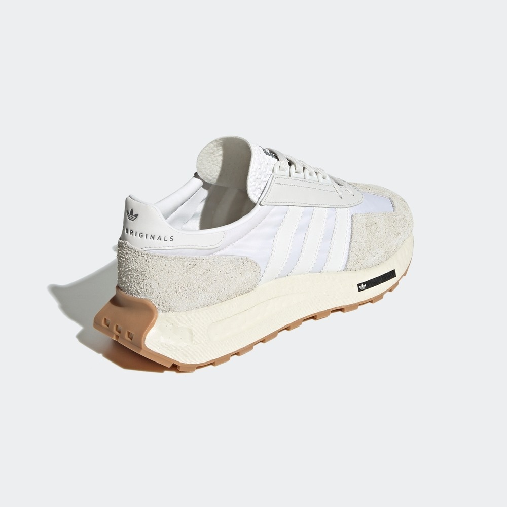 男女款 adidas  Retropy E5 三葉草 經典 休閒鞋 緩震 舒適 麂皮 白 - H03075-細節圖3