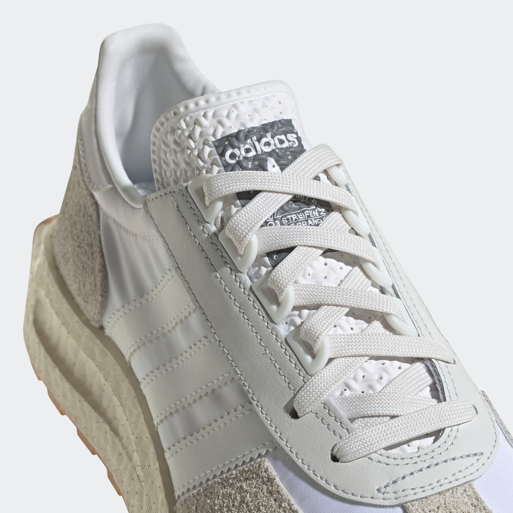 男女款 adidas  Retropy E5 三葉草 經典 休閒鞋 緩震 舒適 麂皮 白 - H03075-細節圖6