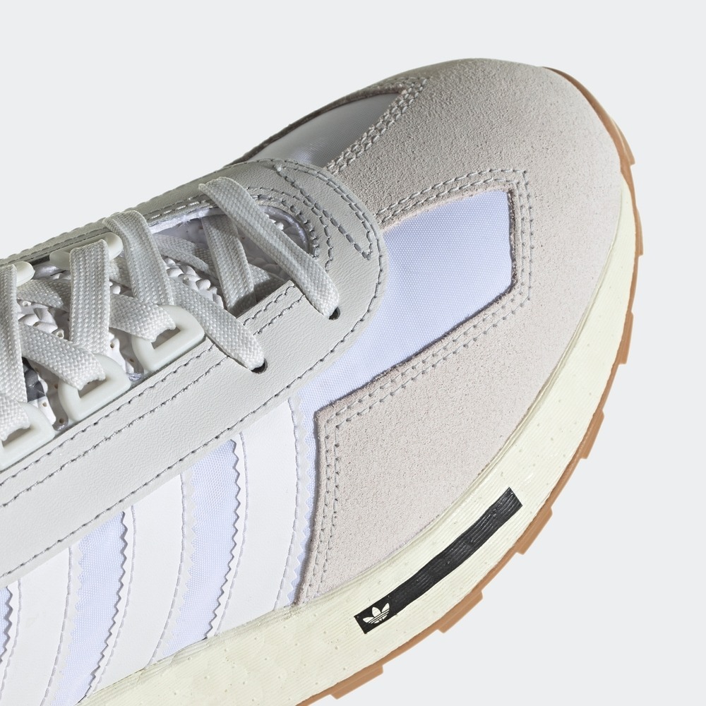 男女款 adidas  Retropy E5 三葉草 經典 休閒鞋 緩震 舒適 麂皮 白 - H03075-細節圖7