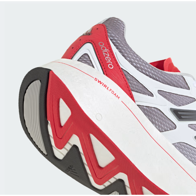 男款 adidas  Adizero Aruku 慢跑鞋 跑鞋 紅白 - JR1611-細節圖5