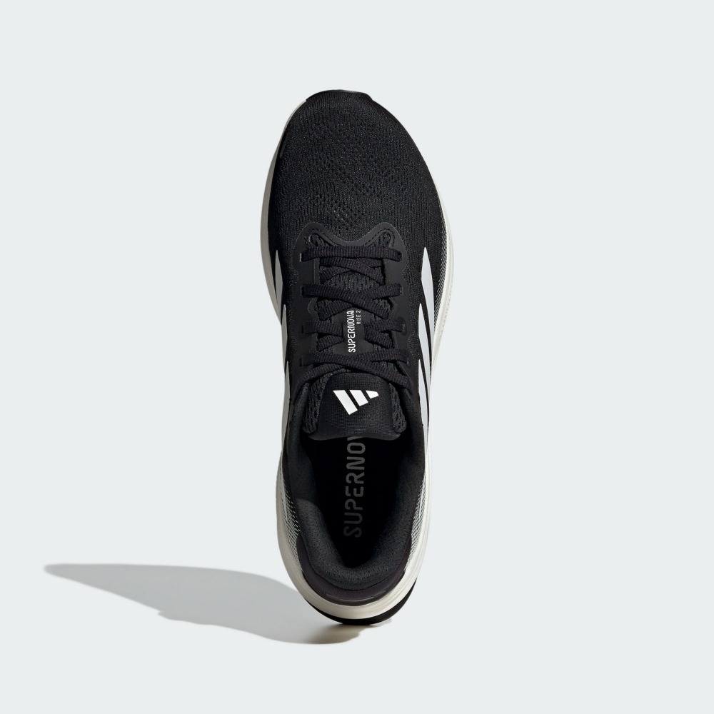 男款 adidas SUPERNOVA RISE 2 WIDE M 緩震 透氣 黑白 - IG2168-細節圖4