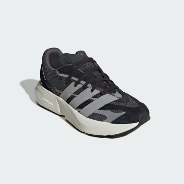 男女款 adidas LIGHTBLAZE 跑鞋 慢跑鞋 運動鞋 黑灰 - JH6943-細節圖2