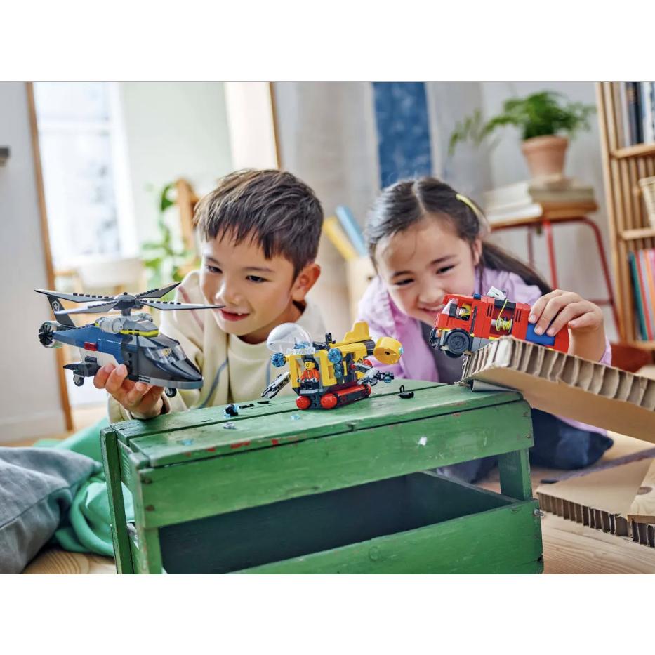 【樂高玩家】LEGO 60462 直升機、消防車和潛水艇套裝-City系列-細節圖7