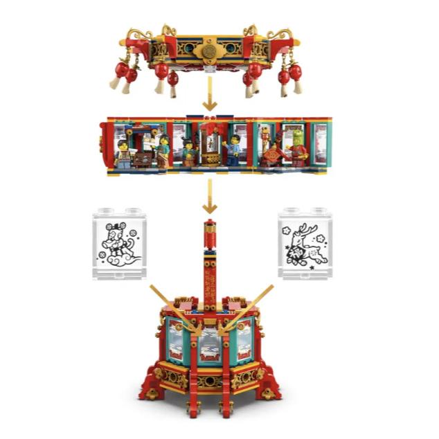 LEGO 80116 福來運轉燈 Trotting Lantern【樂高玩家】Chinese Festivals系列-細節圖8