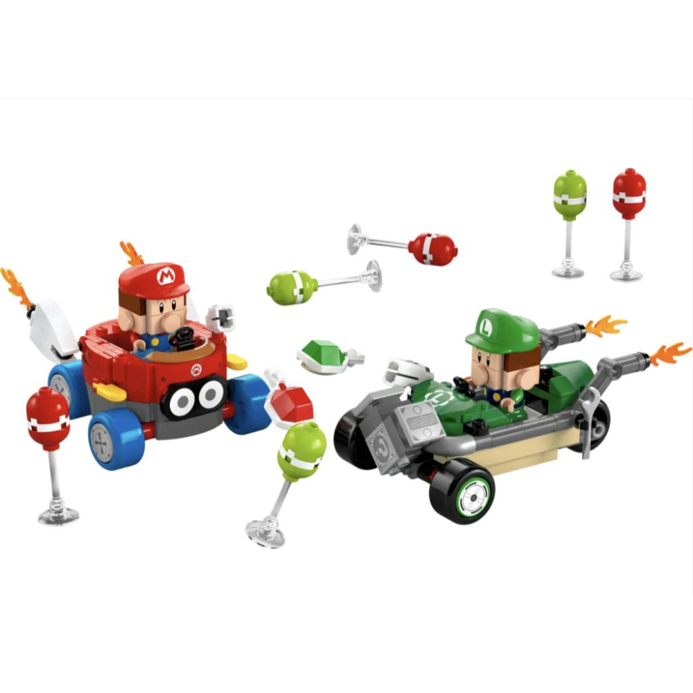 LEGO樂高 72034 瑪利歐賽車™ 瑪利歐寶寶vs路易吉寶寶【樂高玩家】Super Mario™系列-細節圖2