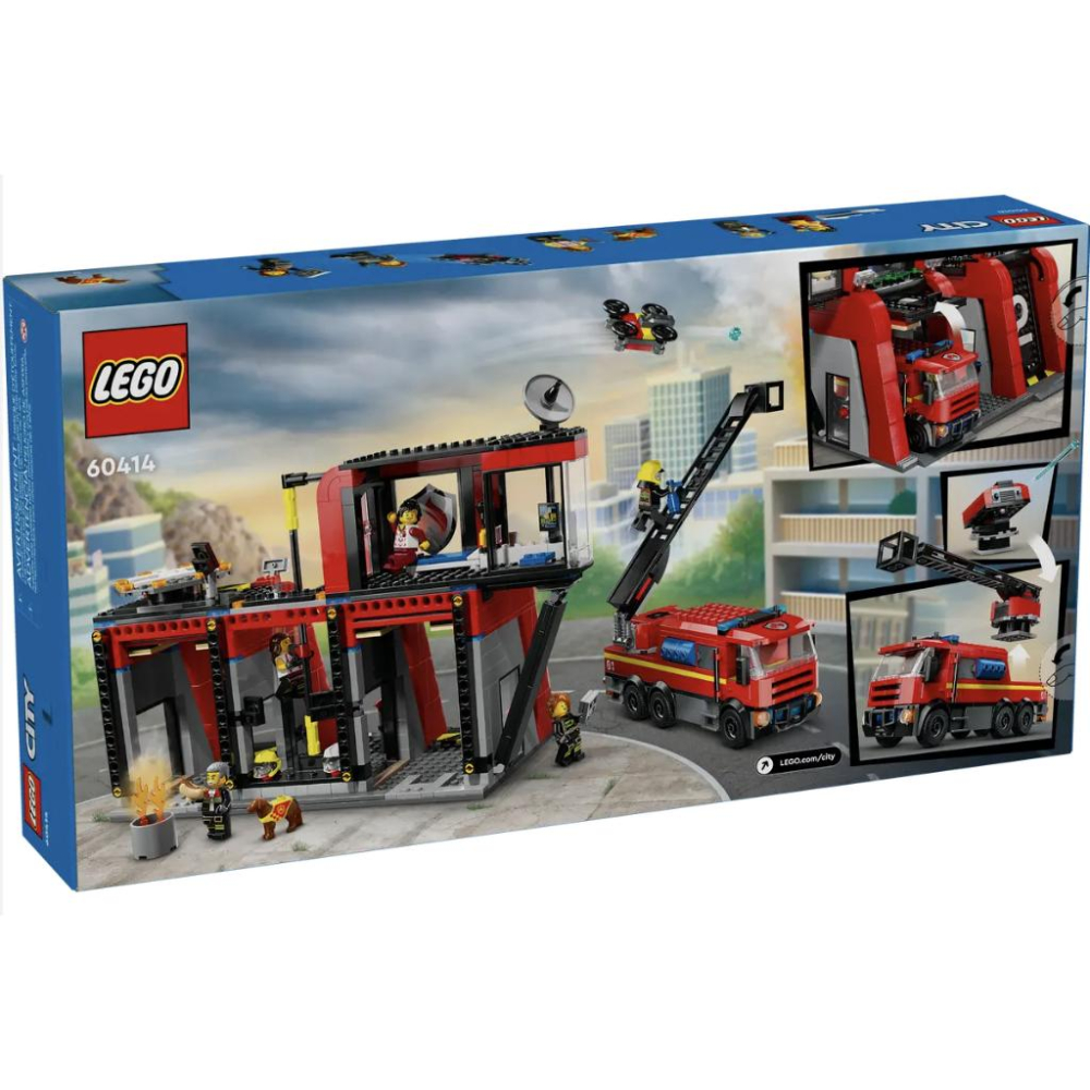 【樂高玩家】LEGO 60414 消防局和消防車 City系列-細節圖8