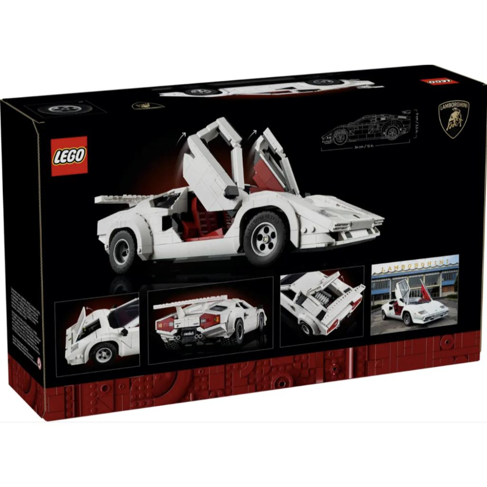 LEGO 10337 Lamborghini Countach 5000 Quattrovalvole【樂高玩家】-細節圖7
