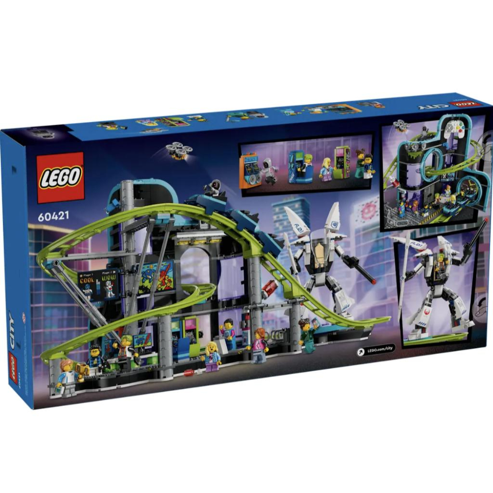LEGO 60421機器人世界雲霄飛車樂園Robot World Roller-Coaster Park City系列-細節圖6
