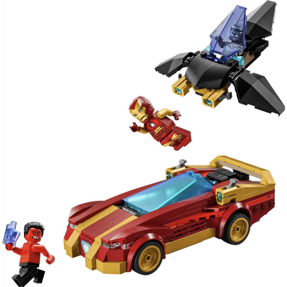 LEGO樂高 76310 鋼鐵人汽車和黑豹大戰紅浩克【樂高玩家】Marvel系列-細節圖2