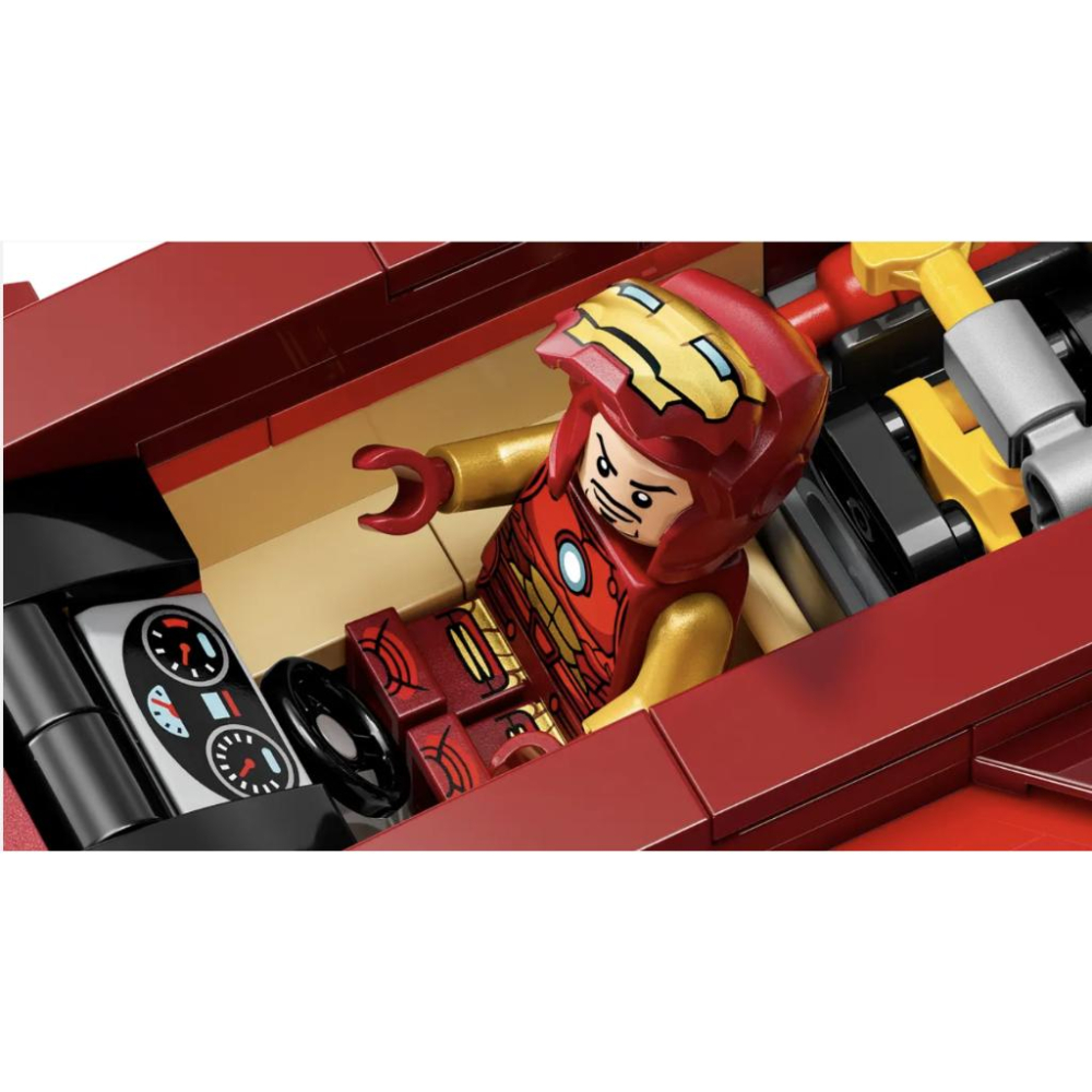 LEGO樂高 76310 鋼鐵人汽車和黑豹大戰紅浩克【樂高玩家】Marvel系列-細節圖5