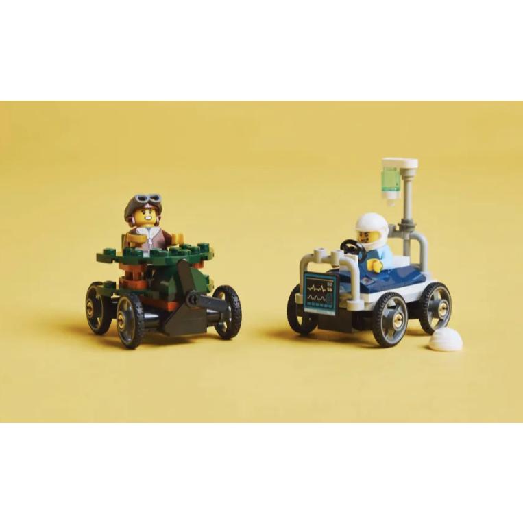 【樂高玩家】LEGO 60459 飛機vs.病床賽車套裝-City系列-細節圖5