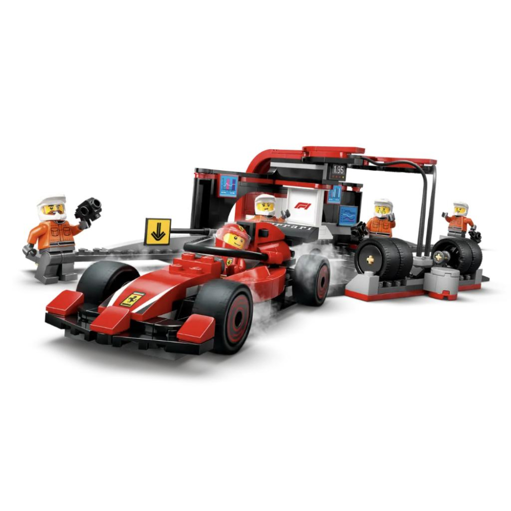 LEGO 60443 F1® 維修站、維修人員和 Ferrari 汽車【樂高玩家】City系列-細節圖3