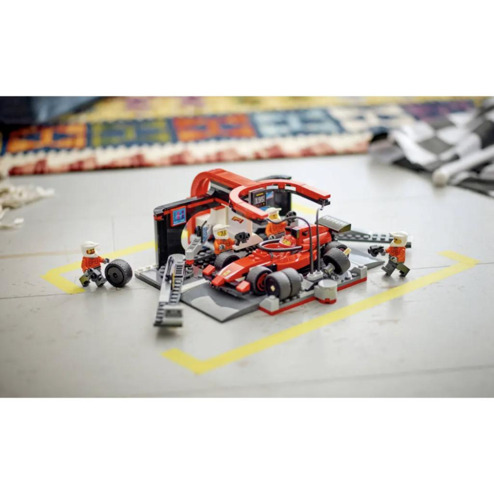 LEGO 60443 F1® 維修站、維修人員和 Ferrari 汽車【樂高玩家】City系列-細節圖9