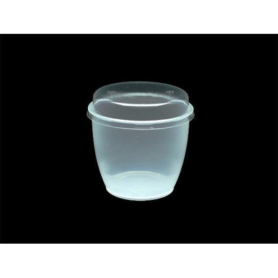 【幸福烘焙材料】 台灣製 PP耐烤布丁杯 100ml 含蓋子-細節圖2