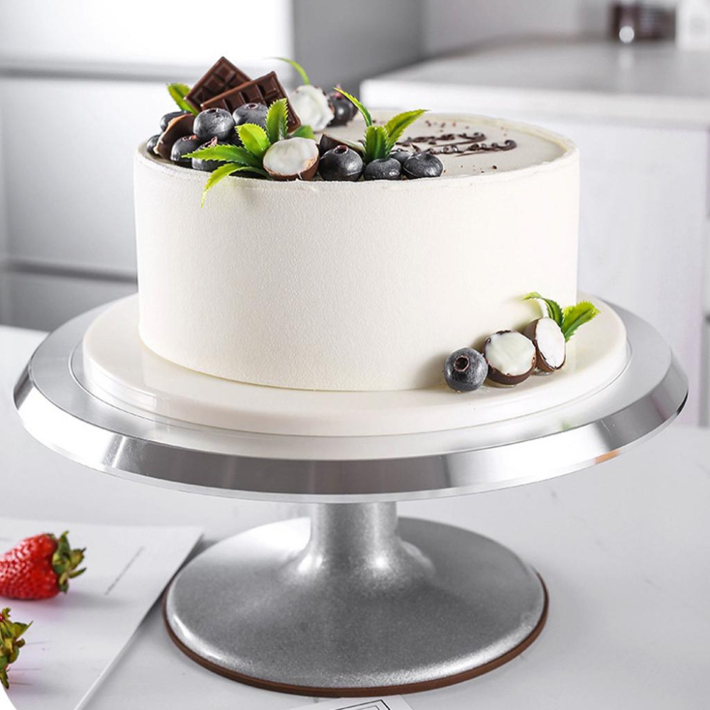 【幸福烘焙材料】三箭牌 專業用鋁合金 蛋糕轉盤 10吋 12吋 K3800 K4000 蛋糕轉台-細節圖3