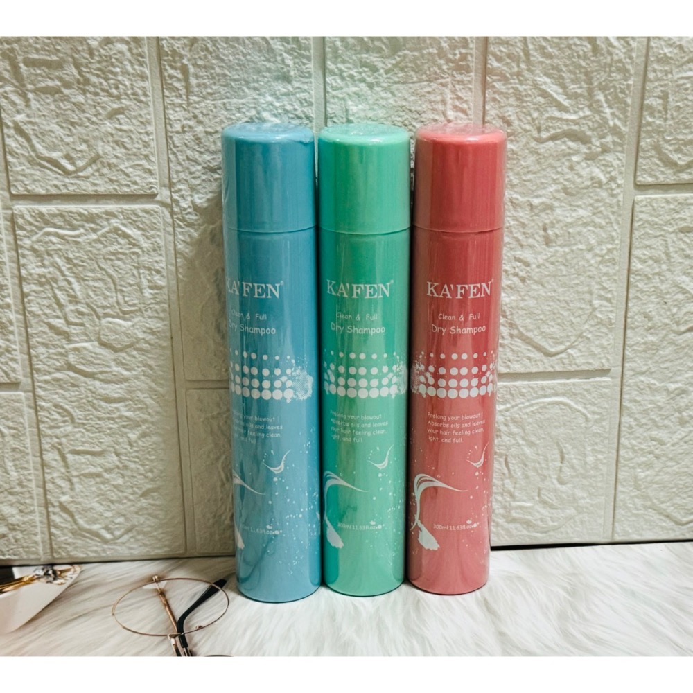 小氣敗家女❤️ KAFEN卡氛乾蓬鬆乾洗髮 乾洗髮 大瓶300ML綠色 無味-細節圖11