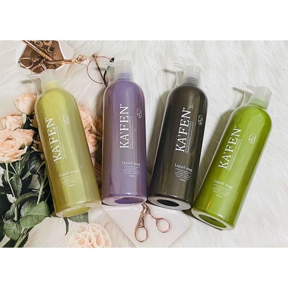 小氣敗家女❤️ 卡氛KAFEN 肌膚之吻液態沐浴皂 卡氛液態皂 液態沐浴皂 760ML 1000ML-細節圖4