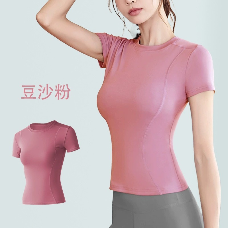 慢活瑜珈衣 YogaLife  瑜珈絲滑感短T 排汗速乾 瑜珈上衣 跑步 騎車 健走 健身 運動百搭-細節圖2