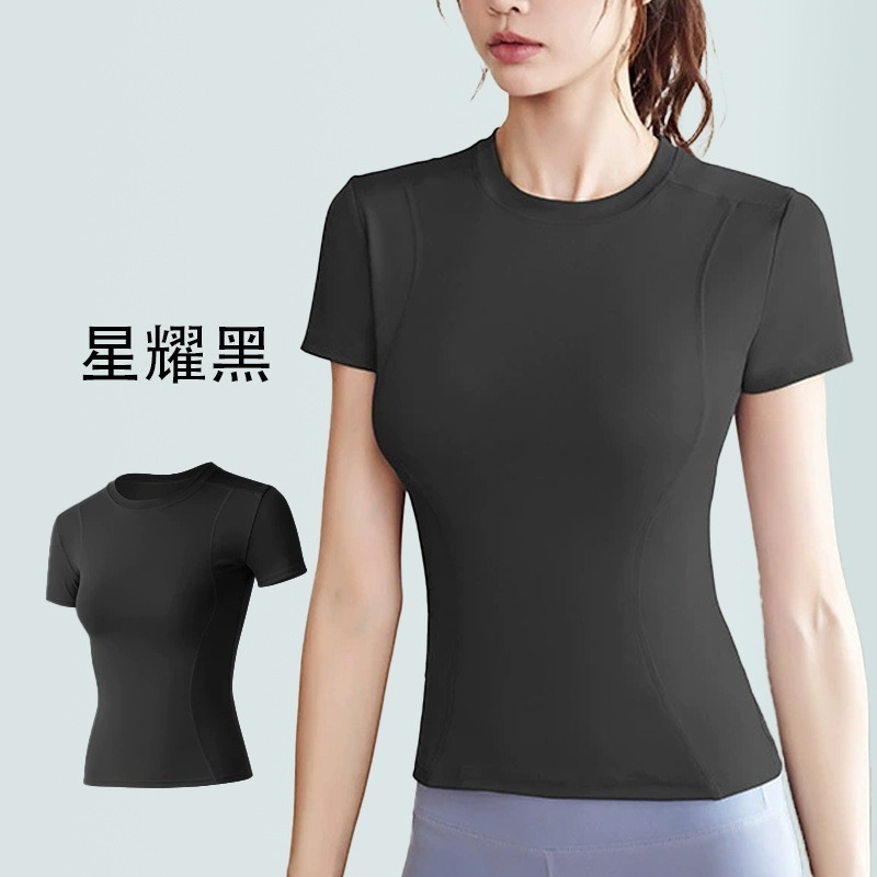 慢活瑜珈衣 YogaLife  瑜珈絲滑感短T 排汗速乾 瑜珈上衣 跑步 騎車 健走 健身 運動百搭-細節圖5