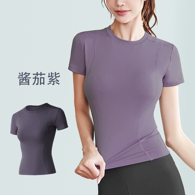 慢活瑜珈衣 YogaLife  瑜珈絲滑感短T 排汗速乾 瑜珈上衣 跑步 騎車 健走 健身 運動百搭-規格圖7