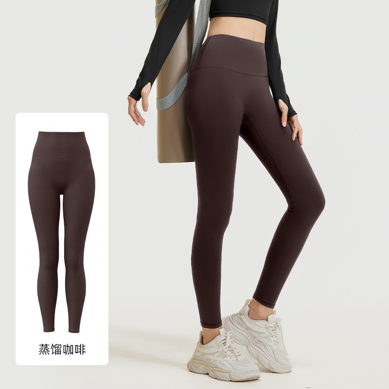 慢活瑜珈衣 YogaLife  瑜珈褲親膚  無尷尬線蜜桃提臀瑜珈褲 高腰收腹 跑步 運動 舞蹈 健身-規格圖5