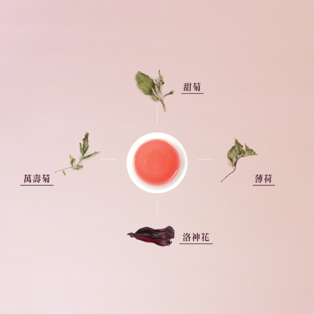 【菓茶很有事】漢方果乾茶-鳳梨洛神薄荷茶（10入/盒）-細節圖2