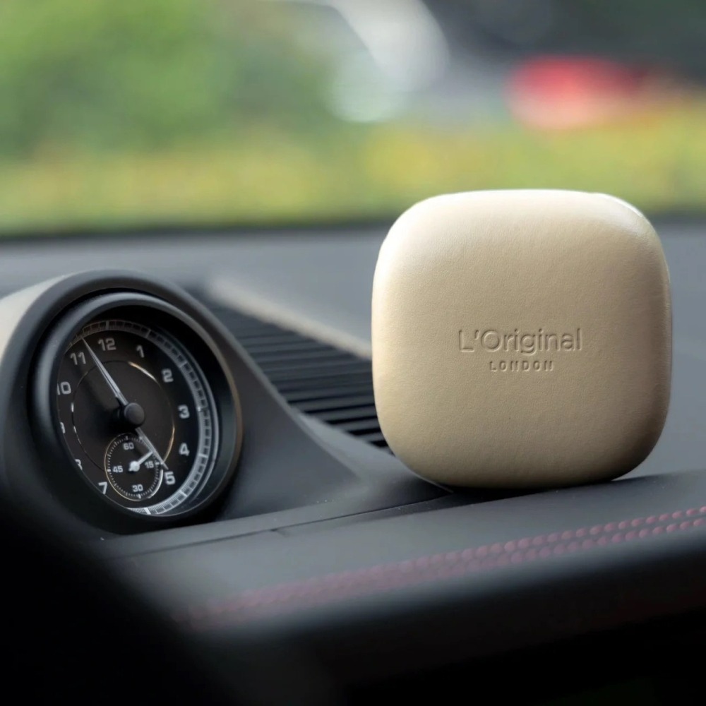 英國L＇Original頂級牛皮車用香氛機禮盒【總代理】｜車用香氛｜香氛｜汽車香水｜車用除臭｜居家擴香｜禮盒｜輕奢禮贈-細節圖7