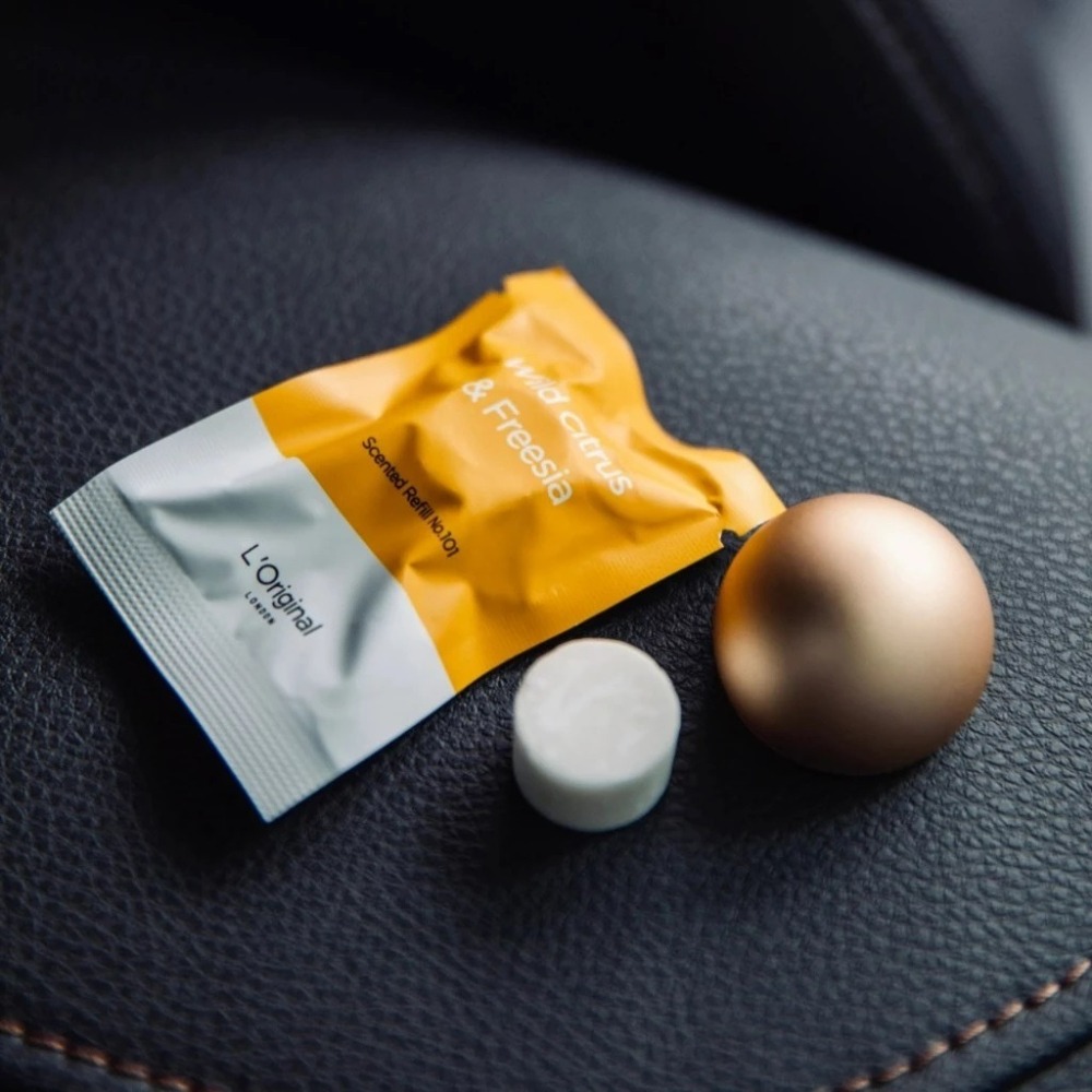 英國L＇Original精品金球車用香氛補充裝【總代理】｜車用香氛｜香氛｜汽車香水｜車用除臭｜珪藻土｜補充裝｜補充香囊-細節圖3