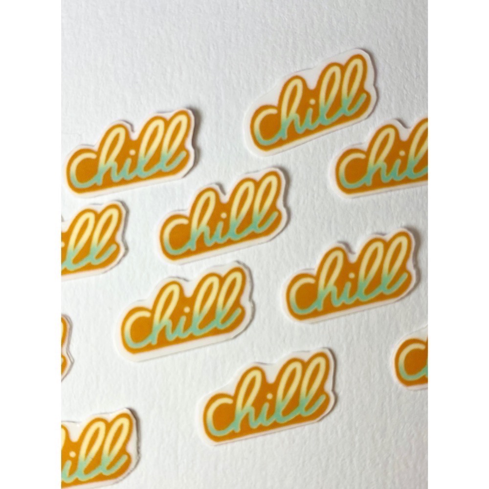 渡假風單張貼紙-透明-規格圖3