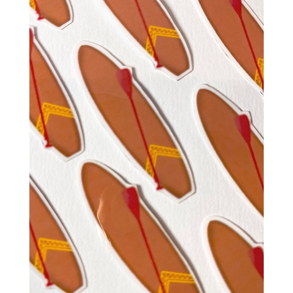 渡假風單張貼紙-透明-規格圖3