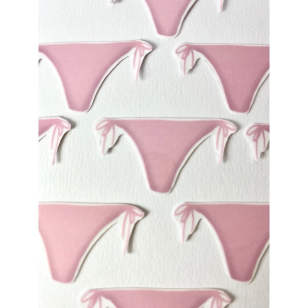 粉色比基尼泳褲