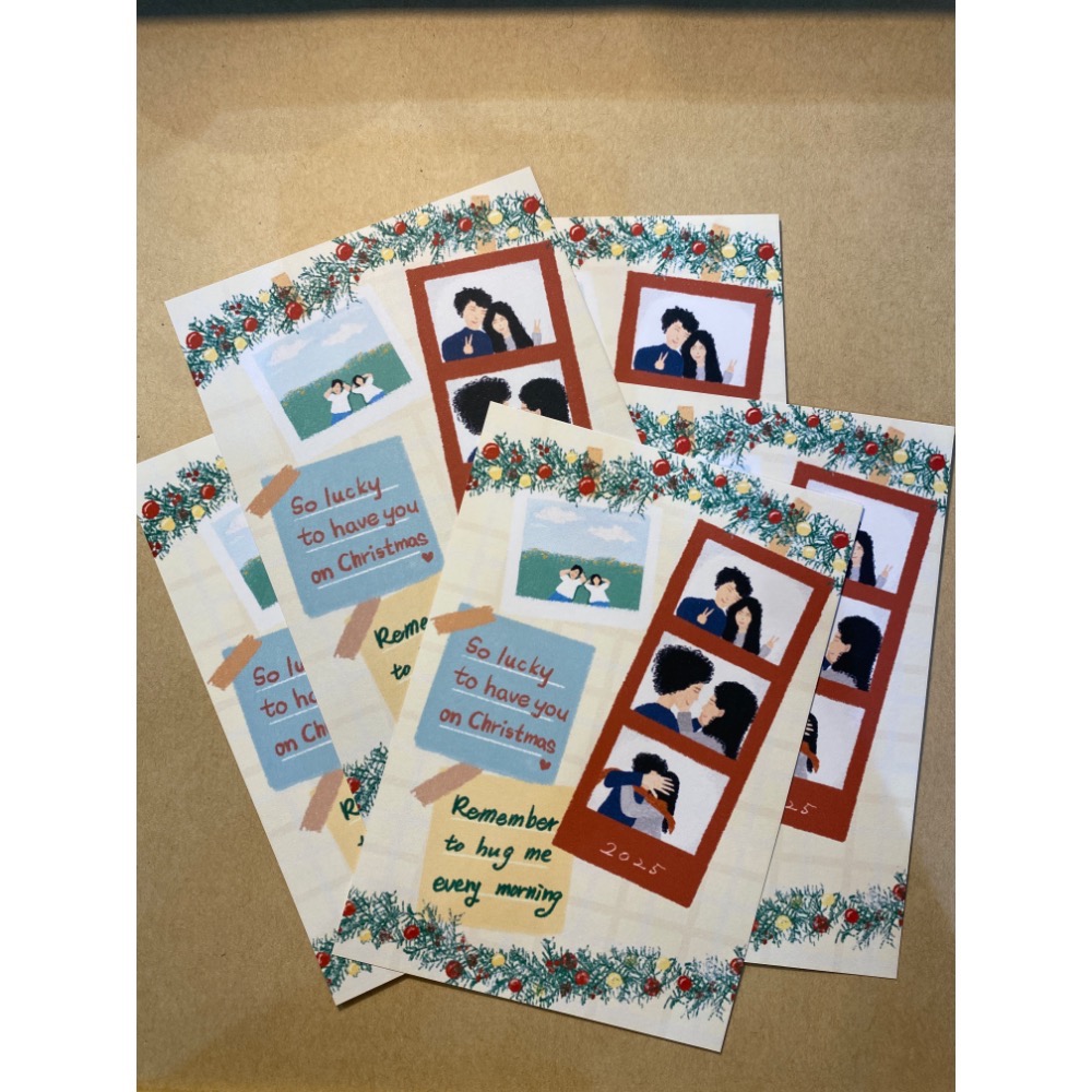 聖誕節卡片 情侶 Christmas card - Lovers-規格圖2