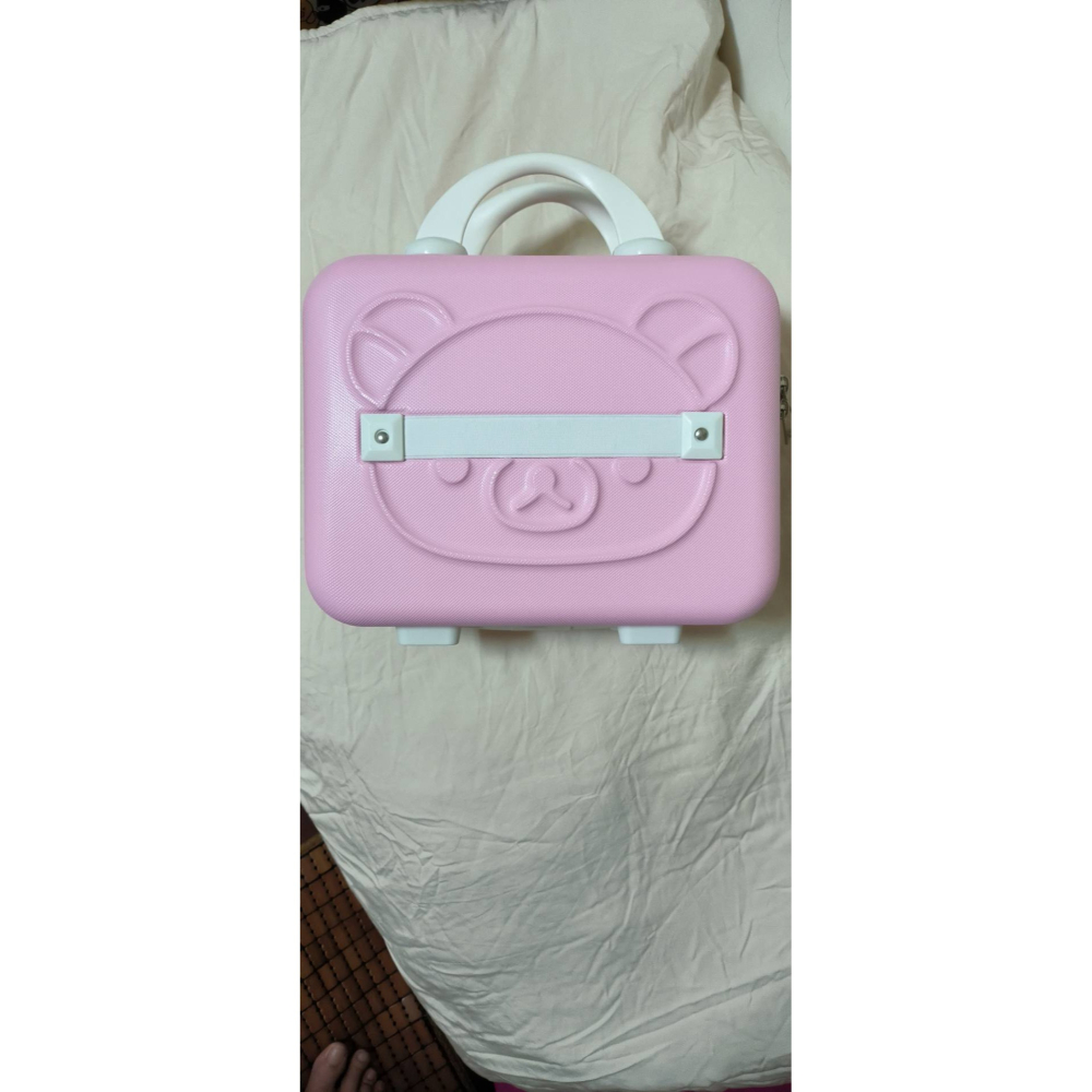 現貨拉拉熊白色手提，粉紅密碼鎖箱-細節圖2