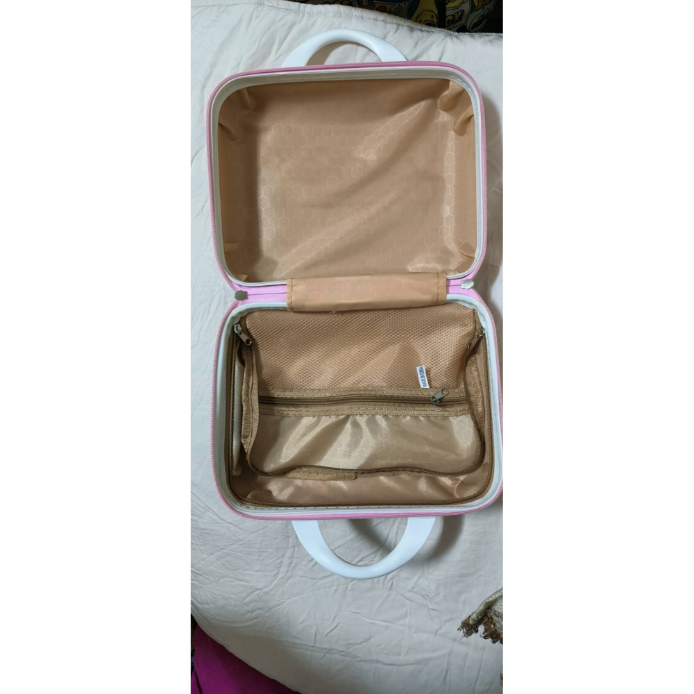 現貨拉拉熊白色手提，粉紅密碼鎖箱-細節圖9