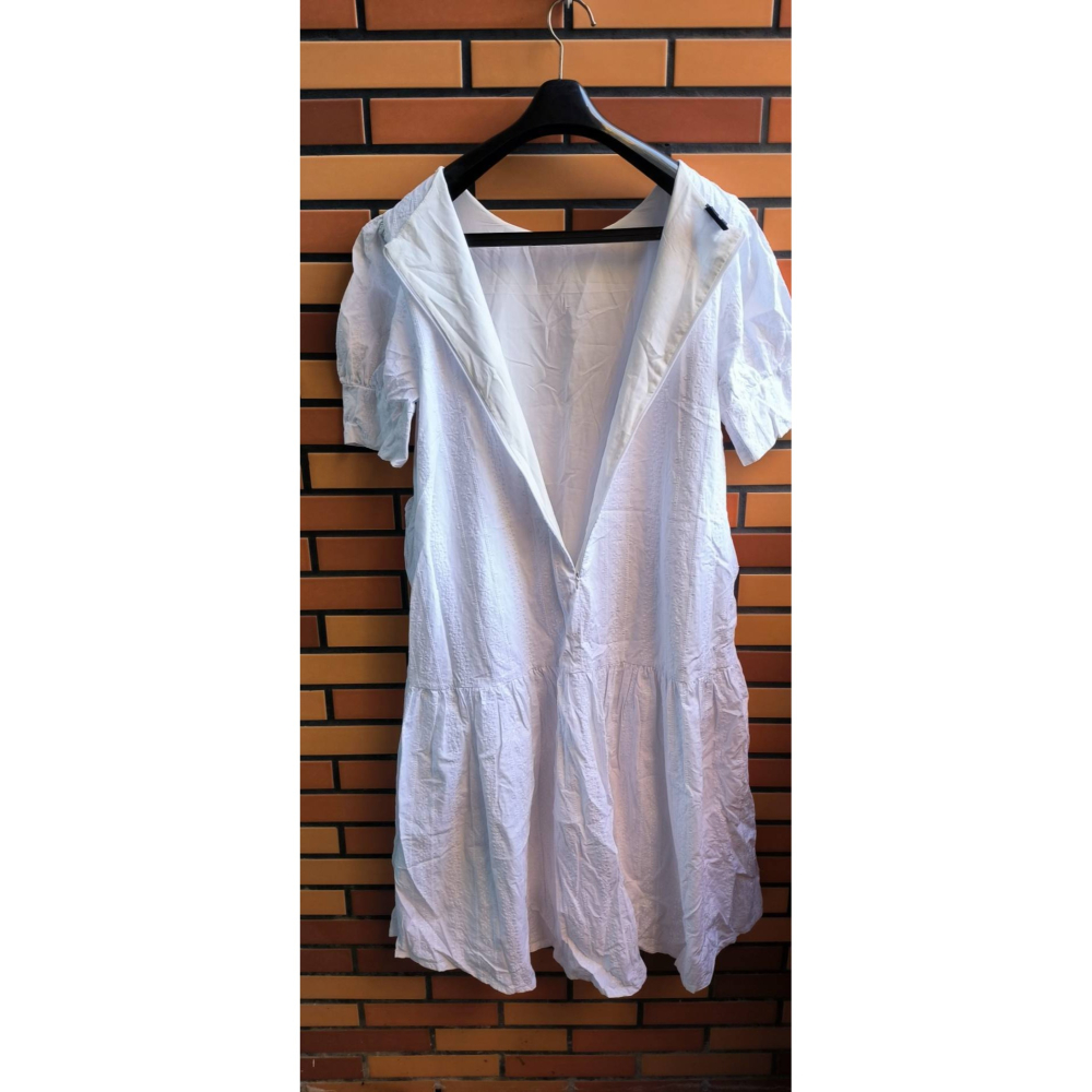 白色連身洋裝連衣裙-細節圖5