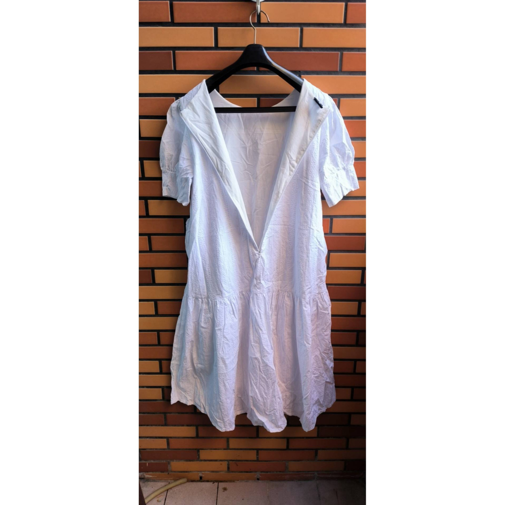 白色連身洋裝連衣裙-細節圖6