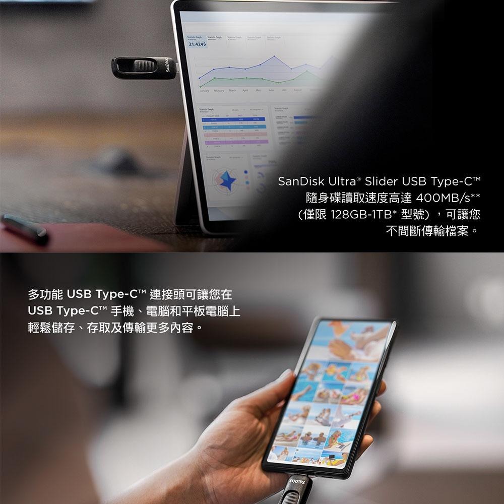 SanDisk Ultra Slide USB Type-C 隨身碟 CZ480 1TB-細節圖4