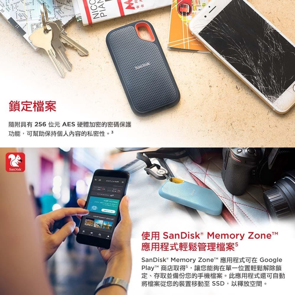 SanDisk E61 Portable SSD 1、2、4TB 2.5吋行動固態硬碟 外接SSD (夜幕綠) 公司貨-細節圖8