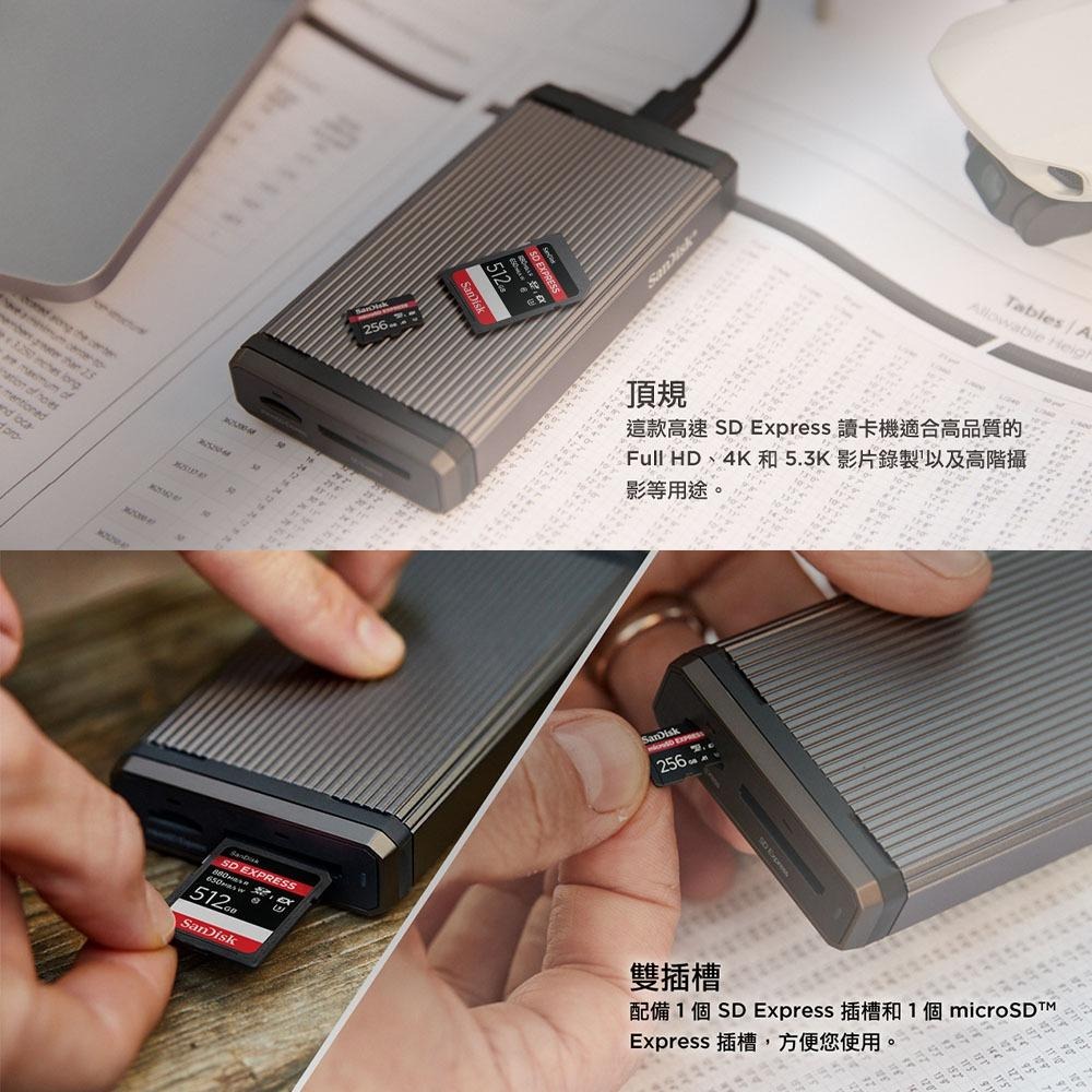 SanDisk PRO-READER Express 雙卡讀卡機 (公司貨)-細節圖4